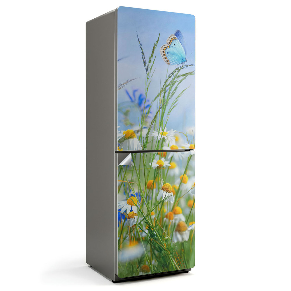 Nálepky na chladničku Motýl na louce