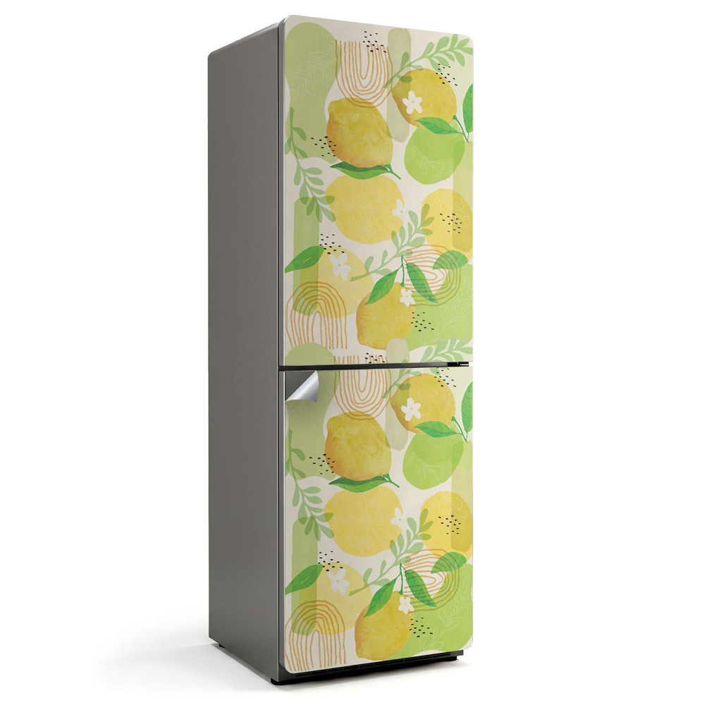 Nálepky na chladničku Vzor ovoce s listy