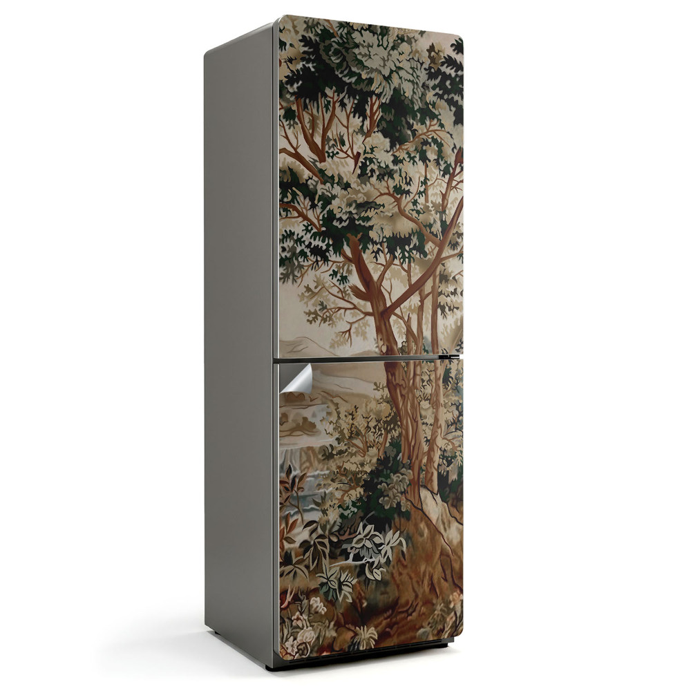 Fototapeta na chladničku Přírodní krajina se stromy