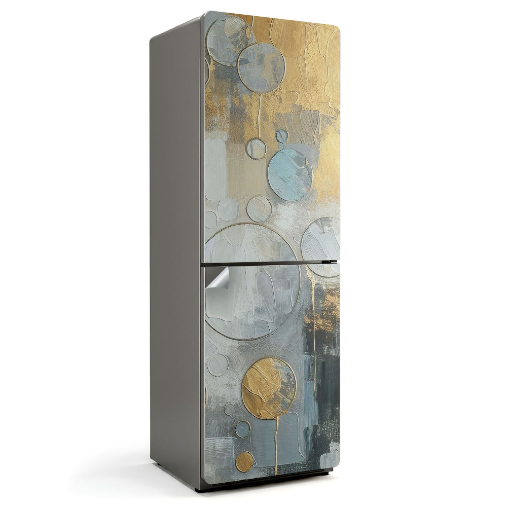 Nálepky na chladničku Abstraktní malba kruhy