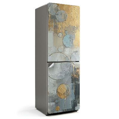 Nálepky na chladničku Abstraktní malba kruhy