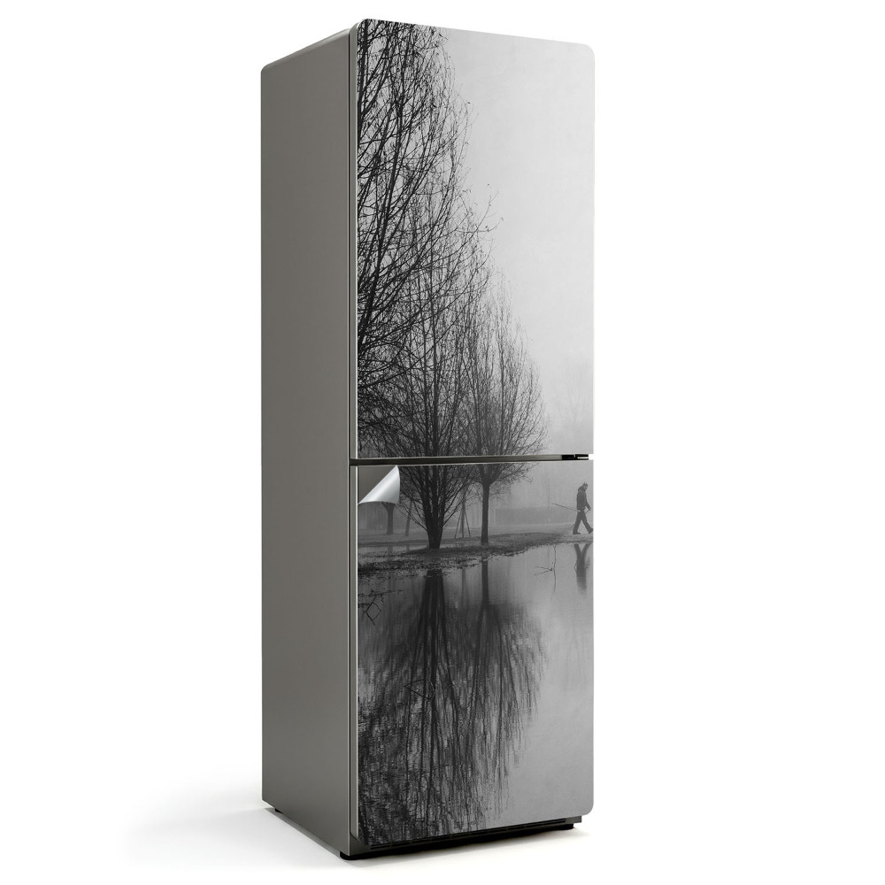 Fototapeta na chladničku Procházka mlžným parkem