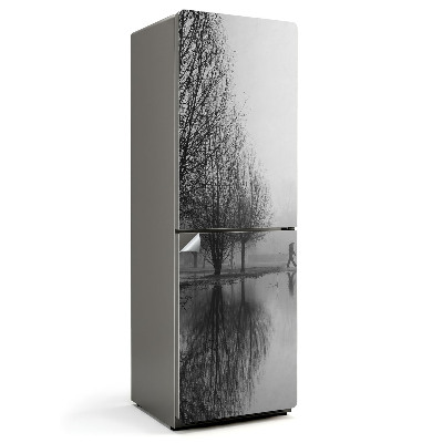 Fototapeta na chladničku Procházka mlžným parkem