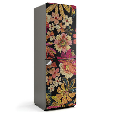 Nálepky na chladničku Květinový vzor výšivky