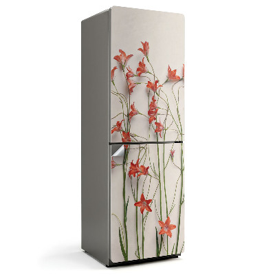 Nálepky na chladničku Jemné vertikální květiny