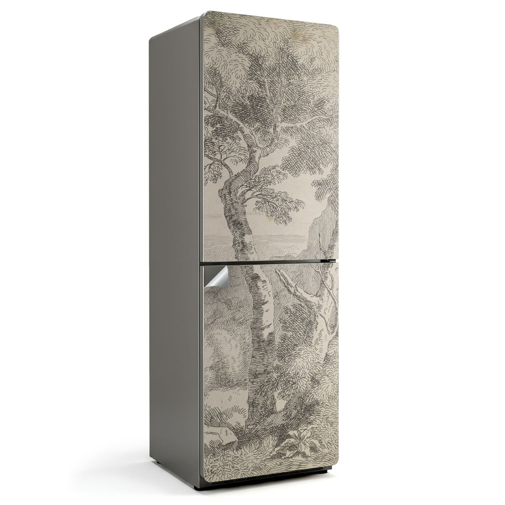 Fototapeta na chladničku Archaický náčrt stromu