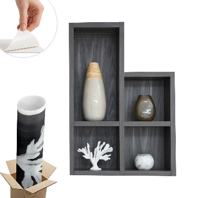 3D samolepka na zeď 70x100 Dekorativní police