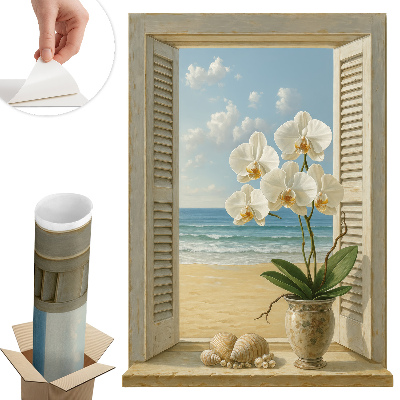 Fototapeta okno 3D 72x100 Mořské okno