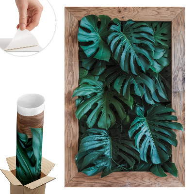 3D samolepka na zeď 67x100 Zelené složení