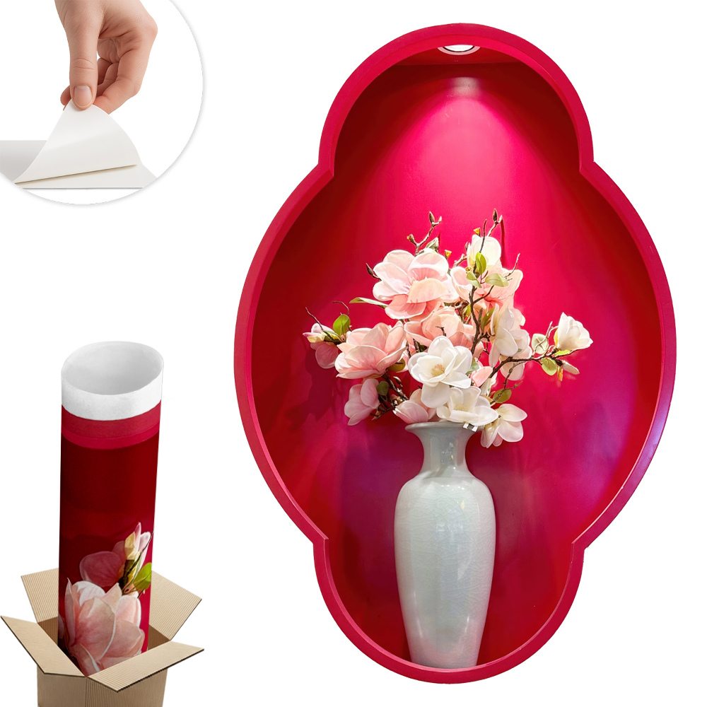 3D samolepka na zeď 87x130 Květiny ve váze