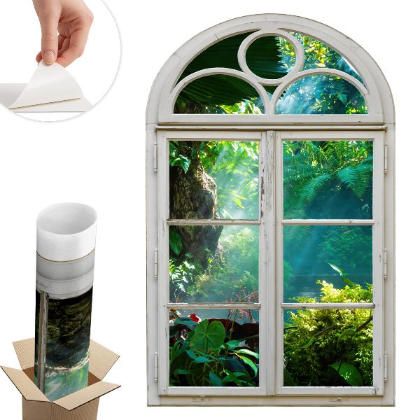 Fototapeta okno 3D 83x130 Exotický výhled