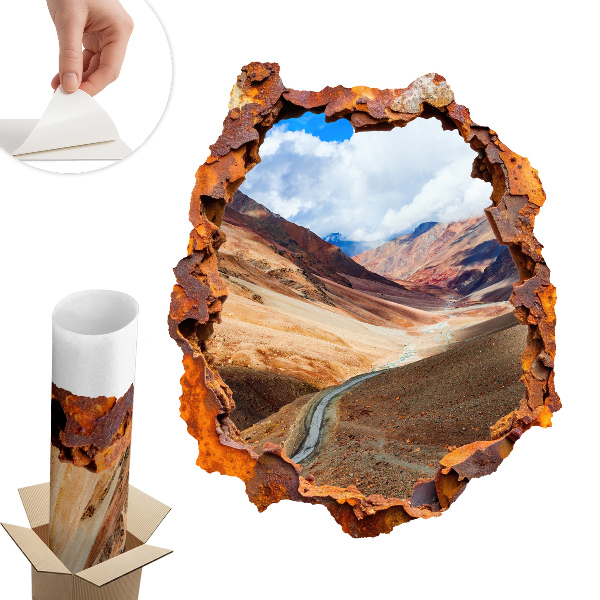 Fototapeta díra ve zdi 108x130 Horská krajina