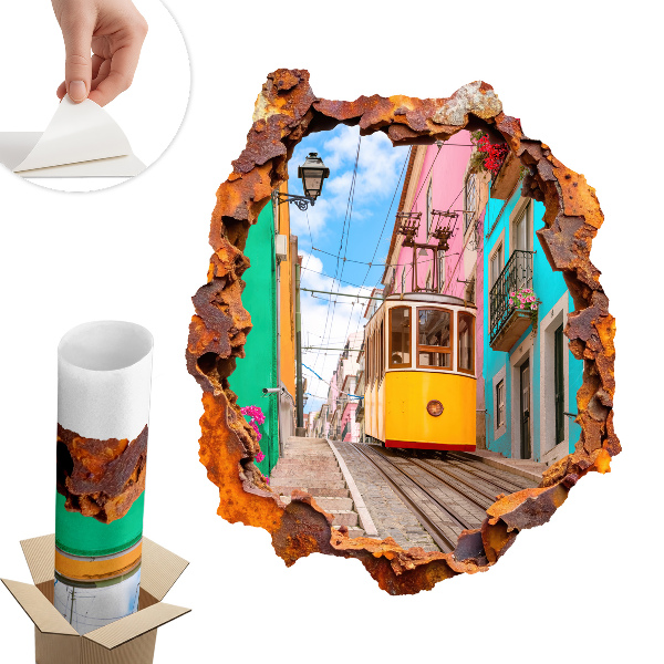 Fototapeta díra ve zdi 108x130 Nostalgická krajina