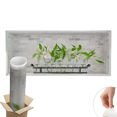 3D nálepka na zeď 80x34 Květiny ve vázách
