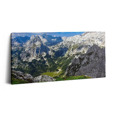 Obraz z fotografie na plátně 100x50 cm Krajina skalnatých hor