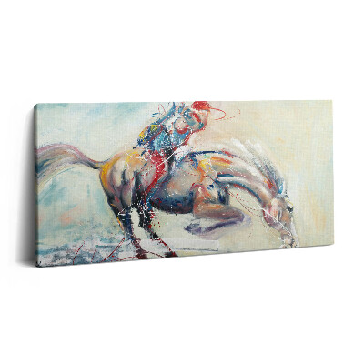 Obraz canvas 100x50 cm Ilustrace cválajících koní