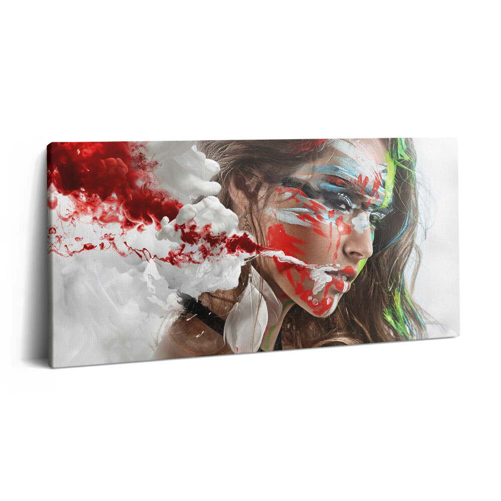 Obraz na plátně 100x50 cm Portrét indiánky