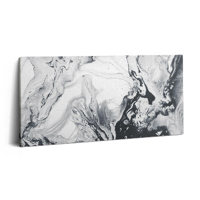 Obraz na plátně 100x50 cm Tušová abstrakce - mramorová tuš