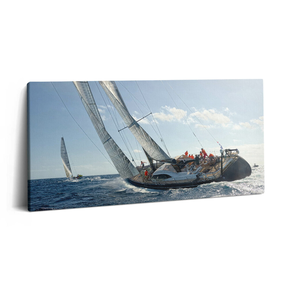 Obraz z fotografie na plátně 100x50 cm Regata plachetnic