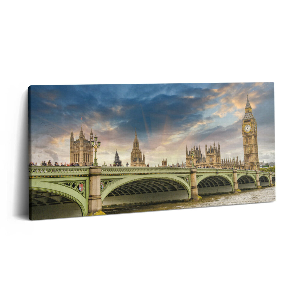 Obraz z fotografie na plátně 100x50 cm Architektonická krajina Londýna