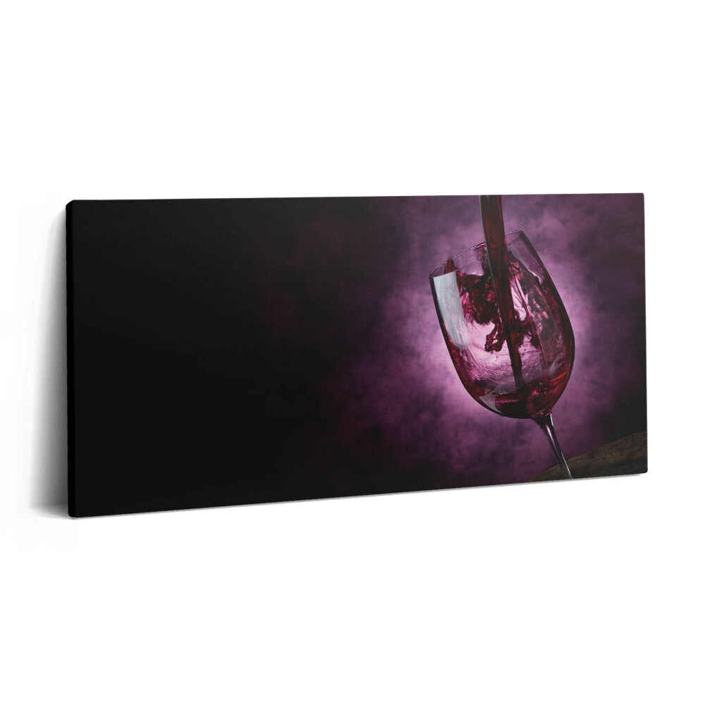 Obraz z fotografie na plátně 100x50 cm Sklenice vína