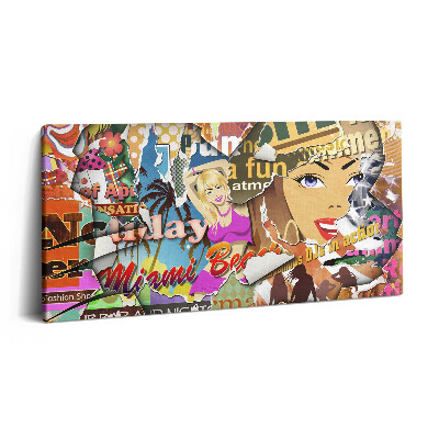 Obraz canvas 100x50 cm Pohlednice z dovolené