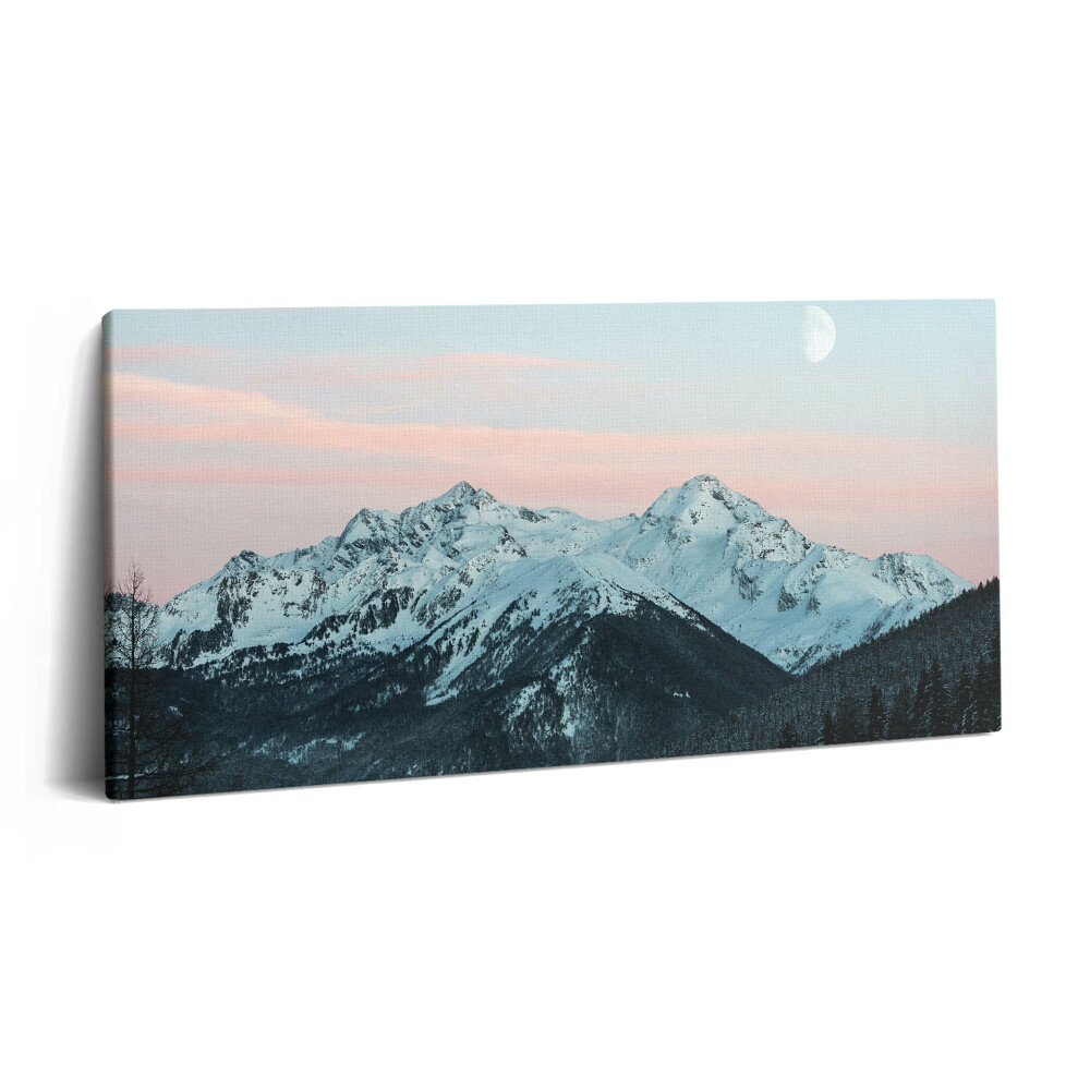 Obraz canvas 100x50 cm Horské pásmo v zimě