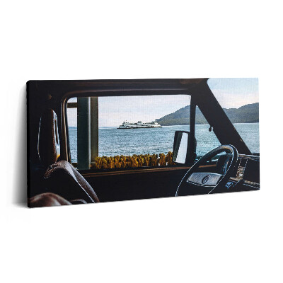 Obraz na plátně 100x50 cm Dovolená autem a na nábřeží