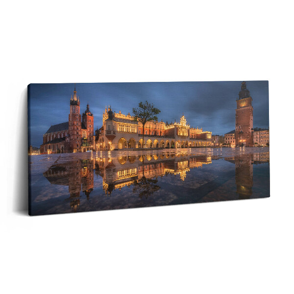 Obraz z fotografie na plátně 100x50 cm Sukiennice na hlavním krakovském náměstí
