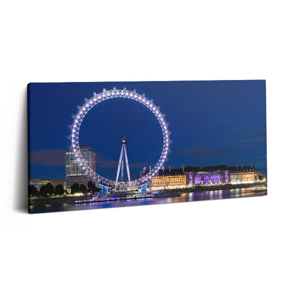 Obraz canvas 100x50 cm Ruské kolo London Eye Londýn