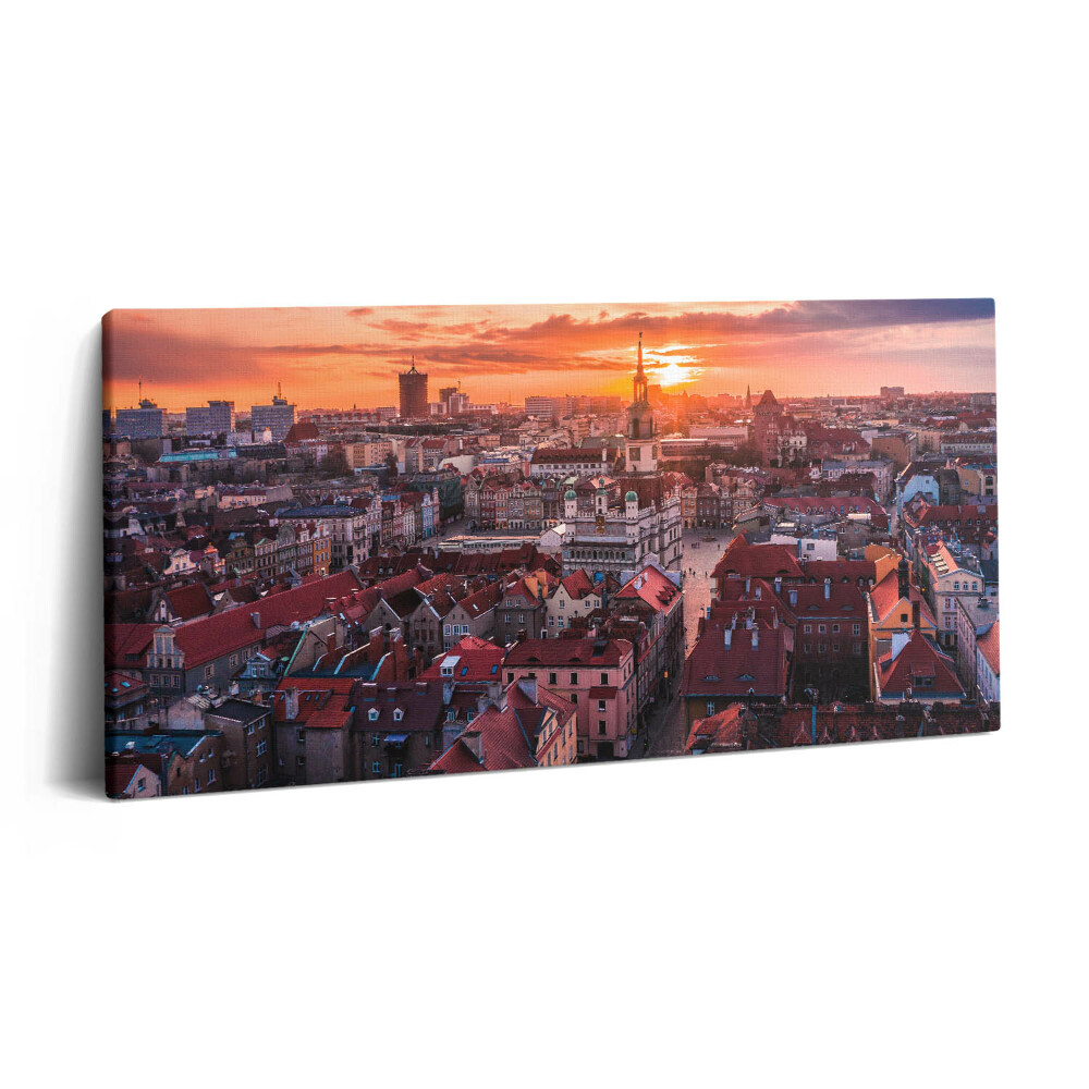 Obraz canvas 100x50 cm Poznaň - panorama
