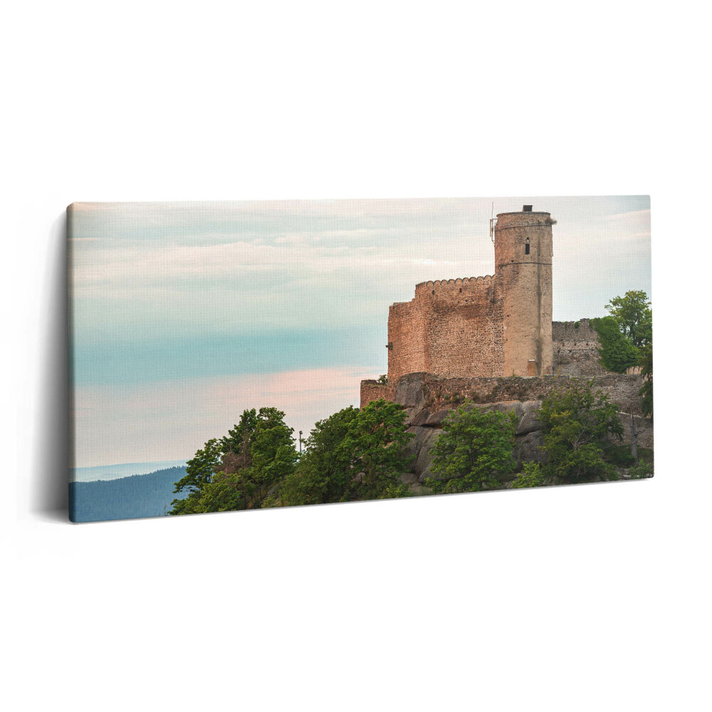 Obraz na plátně 100x50 cm Hrad Chojnik v Jelení Hoře