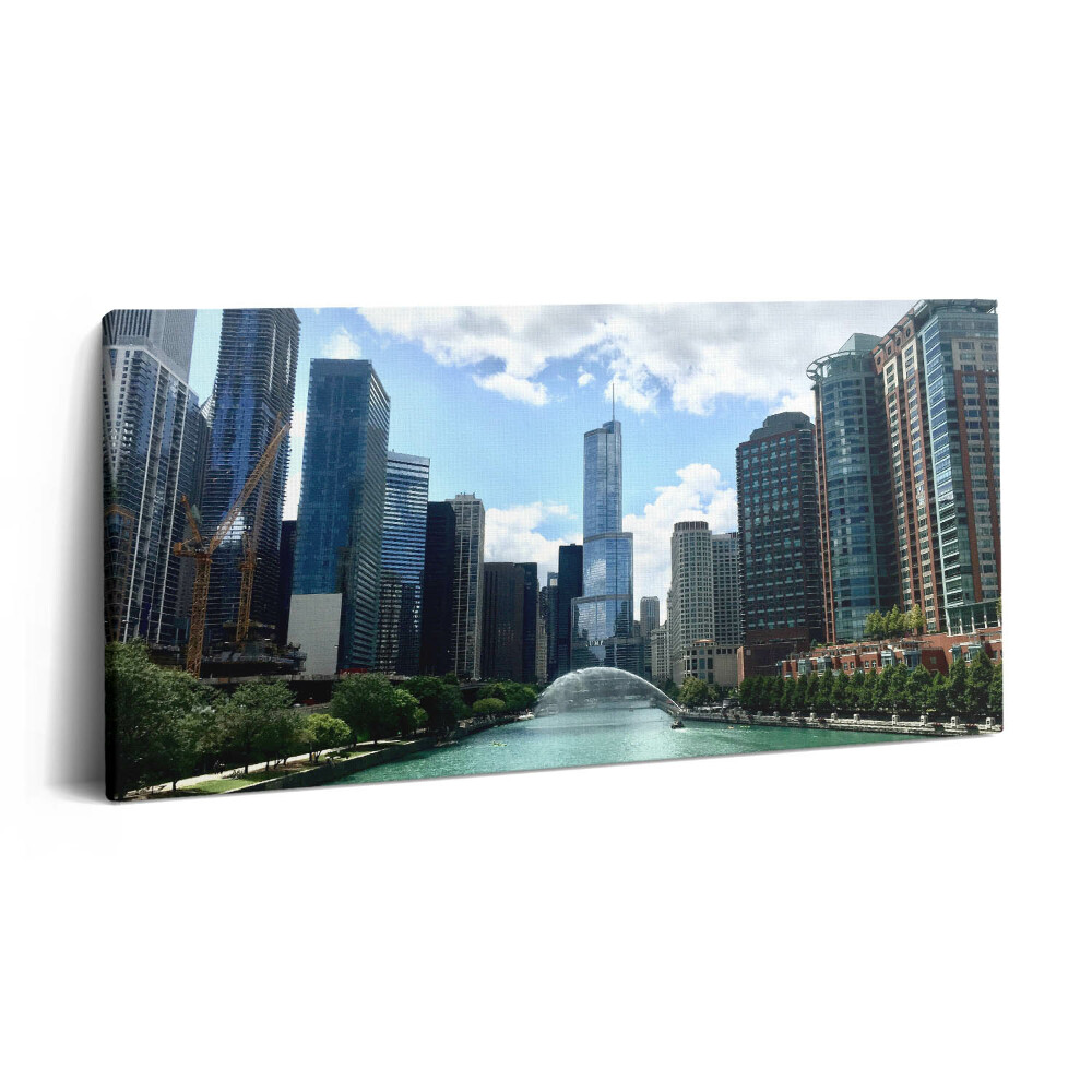 Obraz z fotografie na plátně 100x50 cm Mrakodrapy