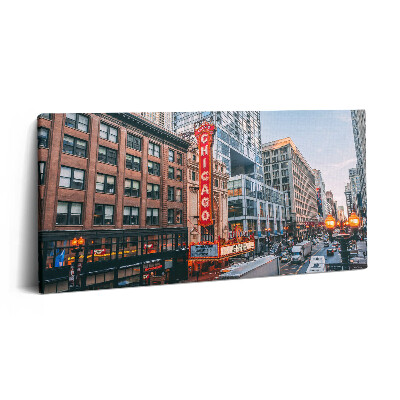 Obraz z fotografie na plátně 100x50 cm Fotografie budov v Chicagu