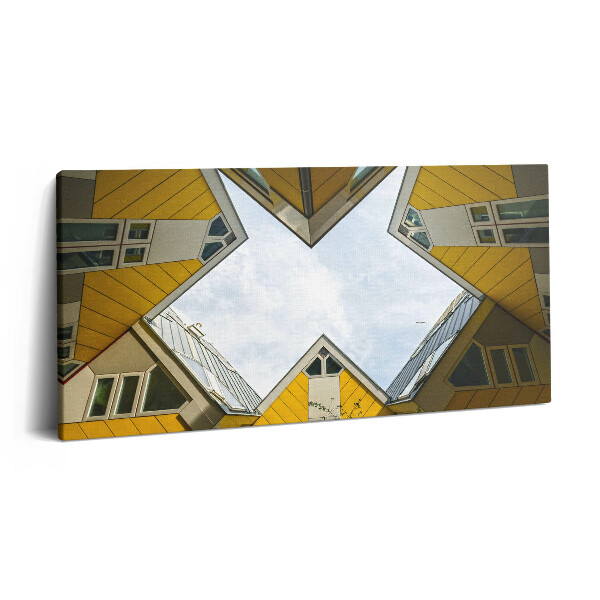 Obraz na plátně 100x50 cm Domy v Rotterdamu