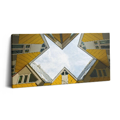Obraz na plátně 100x50 cm Domy v Rotterdamu