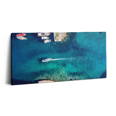 Obraz z fotografie na plátně 100x50 cm Lodě na moři