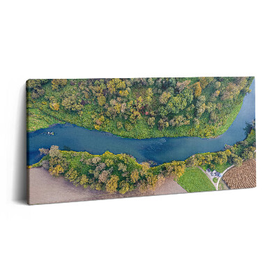 Obraz z fotografie na plátně 100x50 cm Řeka Odra v České republice