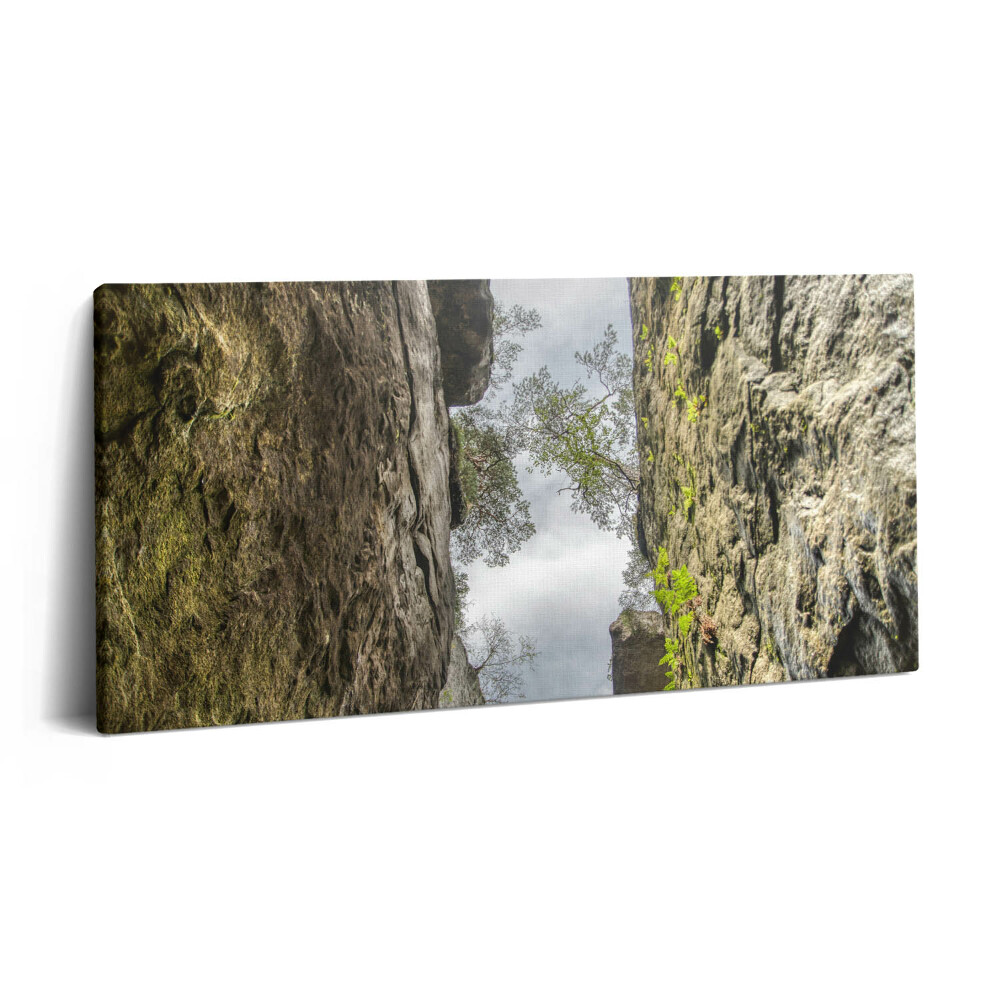 Obraz z fotografie na plátně 100x50 cm Rockové město v České republice