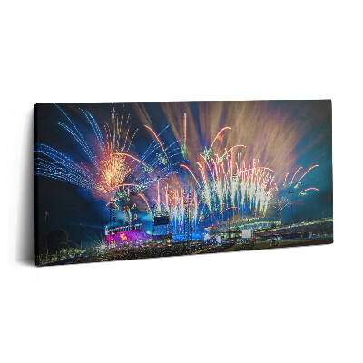 Obraz na plátně 100x50 cm Nový rok v Birminghamu