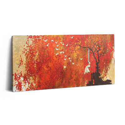 Obraz canvas 120x60 cm Nevinná nevěsta na podzim