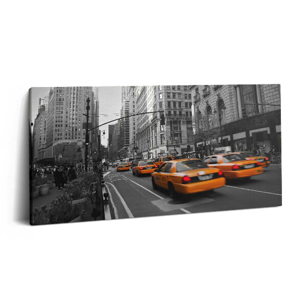 Obraz z fotografie na plátně 120x60 cm Provoz taxíků na manhattanském bulváru