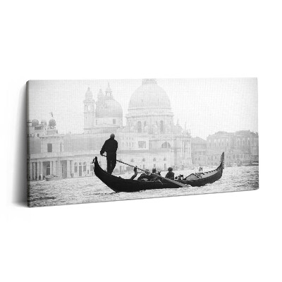 Obraz na plátně 120x60 cm Gondola s výhledem na město