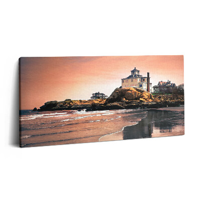 Obraz canvas 120x60 cm Shermanova chata na pobřeží