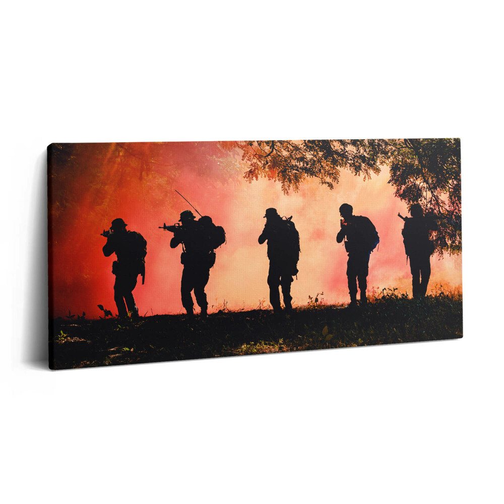 Obraz na plátně 120x60 cm Vojáci na bitevním poli