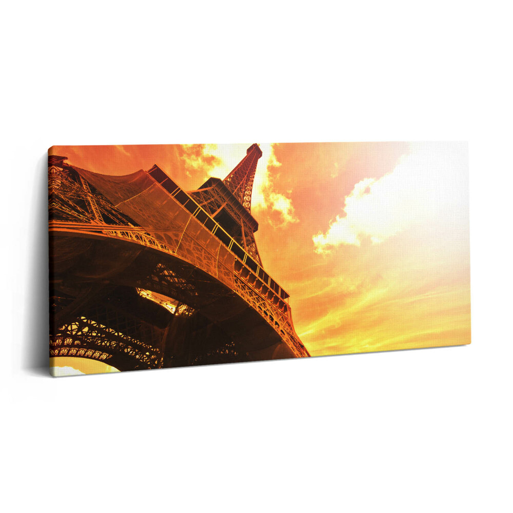 Obraz canvas 120x60 cm Atrakce Eiffelovy věže v Paříži