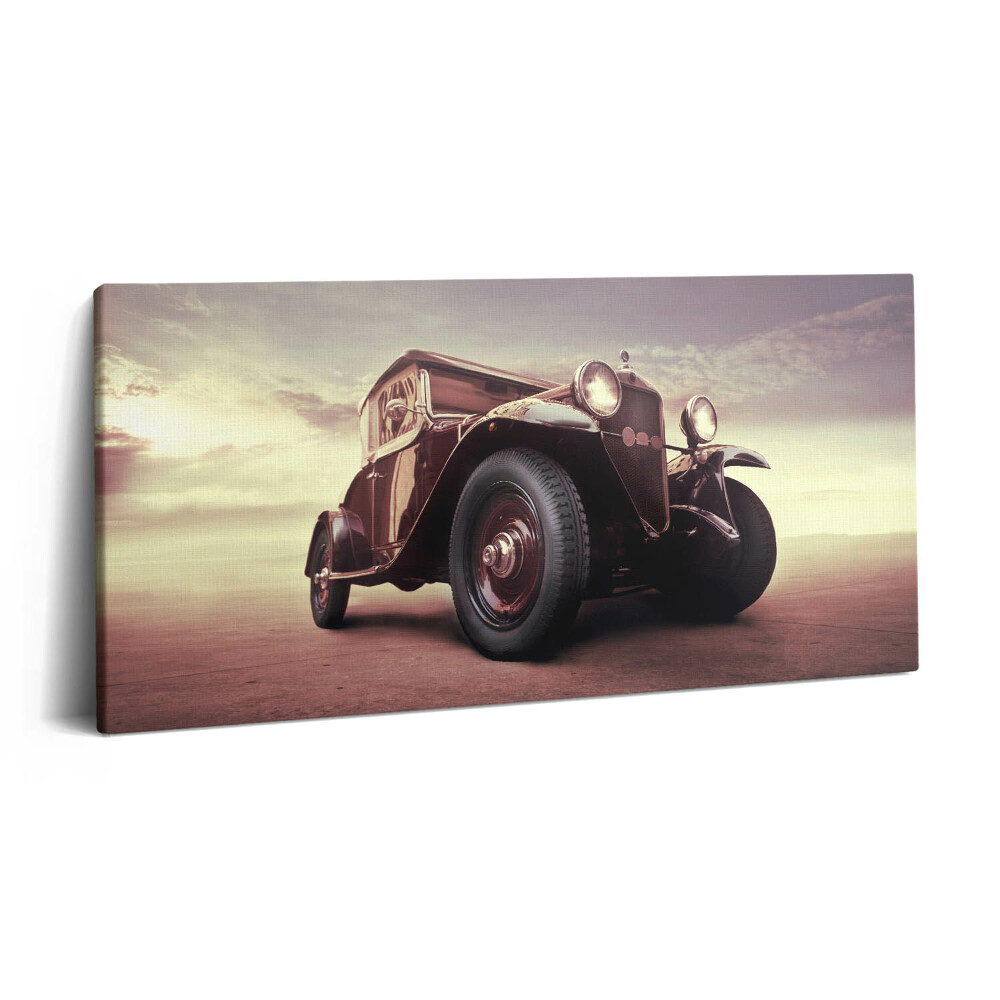 Obraz z fotografie na plátně 120x60 cm Auto ve stylu vintage