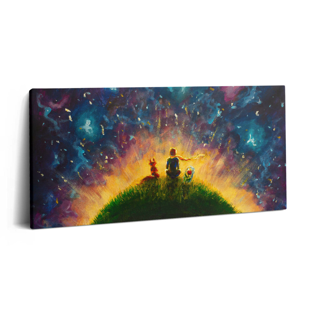 Obraz canvas 120x60 cm Abstraktní ilustrace Malého prince