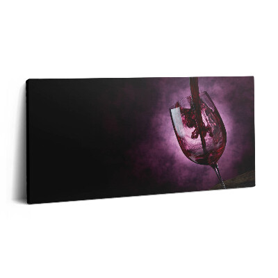 Obraz z fotografie na plátně 120x60 cm Sklenice vína