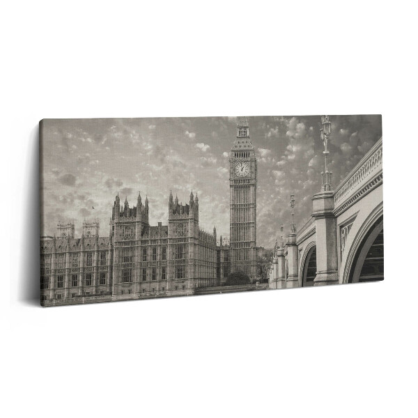 Obraz na plátně 120x60 cm Londýn Anglie Big Ben